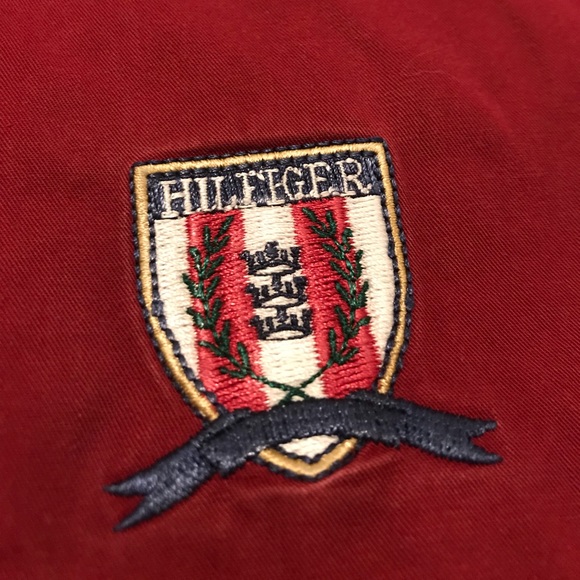 Vtg Tommy Hilfiger shirt Color blocking striped - Picture 4 of 7